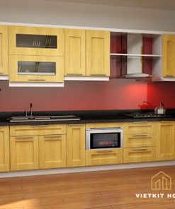 Tủ bếp gỗ tự nhiên tại Vietkit Home
