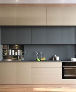 Mẫu tủ bếp dạng chữ 