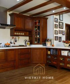 Tủ bếp Gỗ Dổi Mỹ giá tốt nhất Hà Nội- Vietkit Home