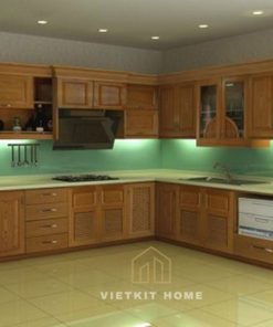 Tủ bếp Gỗ Dổi Mỹ giá tốt nhất Hà Nội- Vietkit Home