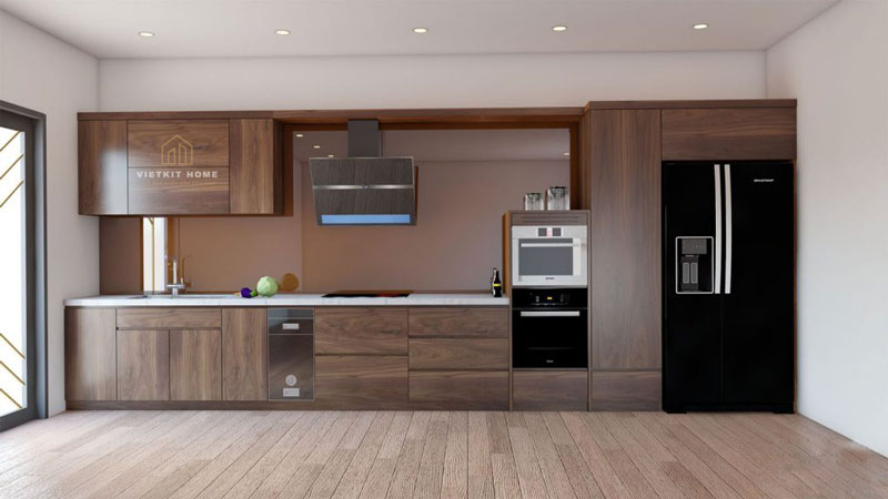 7tu-bep-go-veneer-vietkithome tủ bếp Veneer