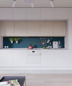 Mẫu tủ bếp dạng chữ