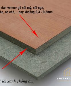 tủ bếp Veneer