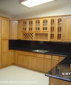 Tủ bếp Gỗ Dổi| Nội Thất Vietkit Home