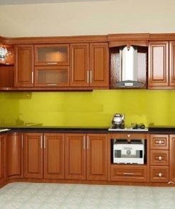 Tủ bếp gỗ xoan đào- Gỗ Xoan Đào Vietkit Home