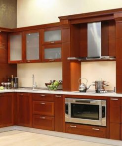 Tủ bếp gỗ xoan đào- Gỗ Xoan Đào Vietkit Home