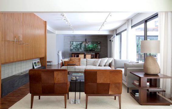 Phối cảnh nội thất biệt thự mini 1 tầng có sân vườn đẹp hiện đại