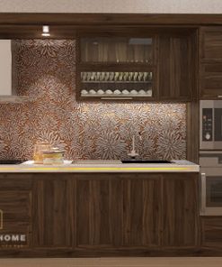 tủ bếp Veneer