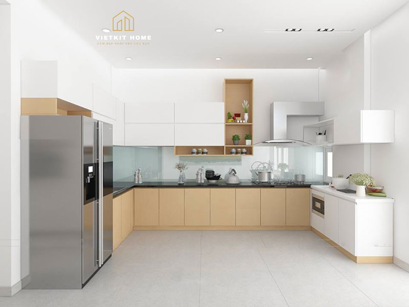 tu-bep-veneer-soi-son-trang-vietkithome tủ bếp Veneer