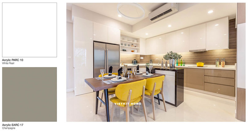 tu-bep-an-cuong-acrylic-vietkithome Tủ bếp đẹp an cường- Vietkit Home