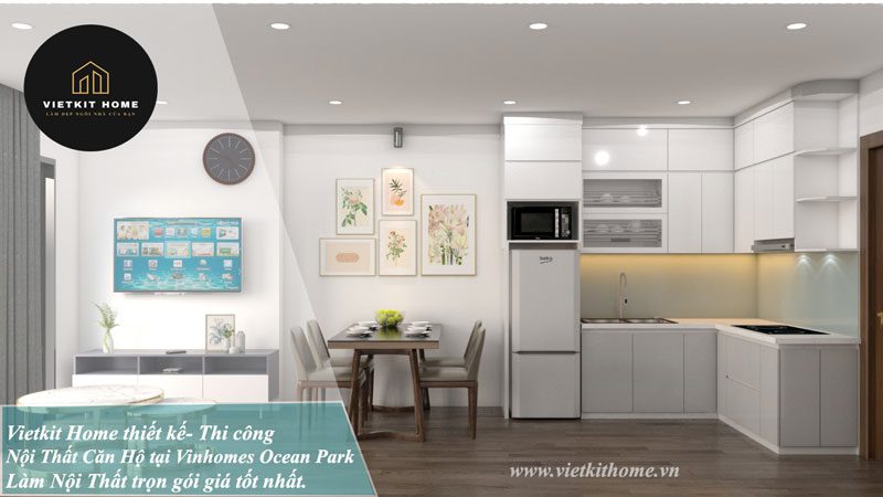 Vietkit Home thiết kế- Thi công Nội Thất Căn Hộ tại Vinhomes Ocean Park