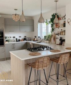 Vietkit Home chuyên làm tủ bếp có quầy bar uy tín