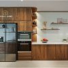 Tủ bếp gỗ óc chó