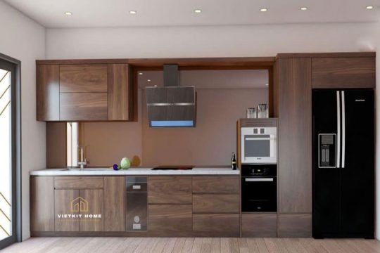 Tủ bếp gỗ óc chó -Vietkit Home
