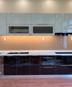 Tủ Bếp Inox Cánh Kính Cường Lực- Vietkit Home