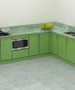 Tủ Bếp Inox Cánh Kính Cường Lực- Vietkit Home