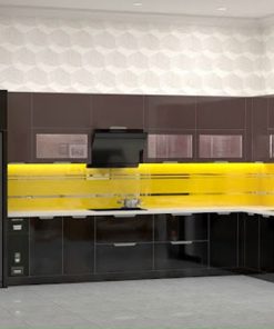 Tủ Bếp Inox Cánh Kính Cường Lực- Vietkit Home