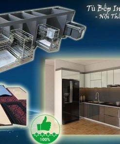 Tủ Bếp Inox Cánh Kính Khuyến Mại- Vietkit Home