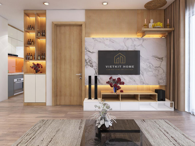 5trang-tri-noi-that-phong-khach-dep-vietkithome kệ tivi-vietkithome