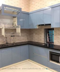 Tủ Bếp Nhựa Picomat Cho Nhà Anh Hùng tại Thạch Bàn Long Biên