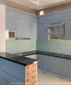 tủ bếp có quầy bar-Vietkit Home