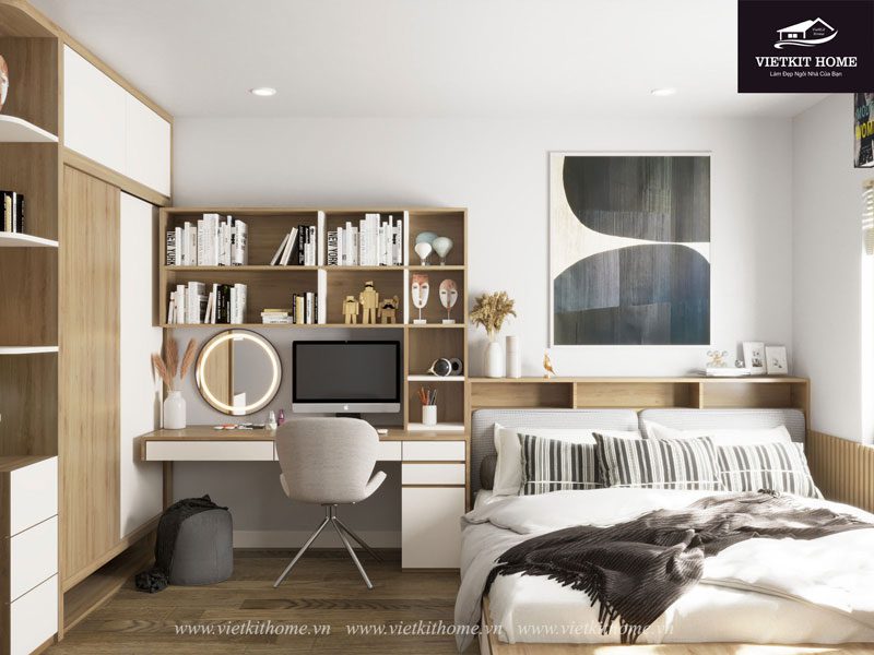 Thiết kế nội thất chung cư Eurowindow Đông Trù- Gia đình chị Ánh Anh Tuấn. Phòng ngủ