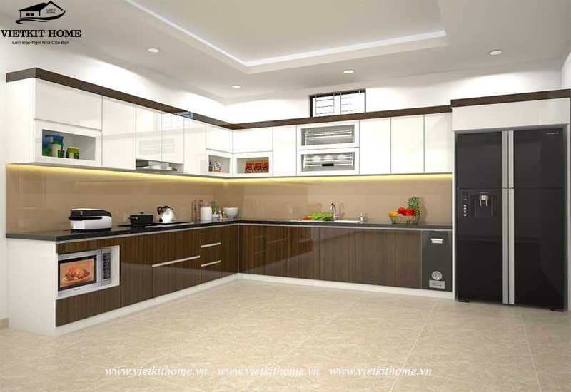 Vietkit Home chuyên làm Tủ Bếp Acrylic Đẹp giá rẻ