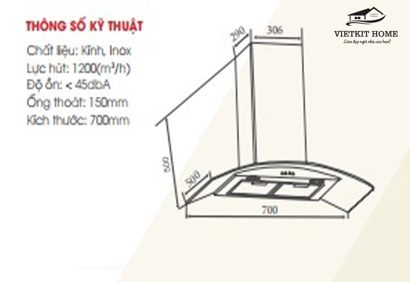 Thong-so-ky-thuat-May-hut-mui-canzy-CZDB70Q-Vietkit-Home Máy hút mùi Canzy CZ DB70Q