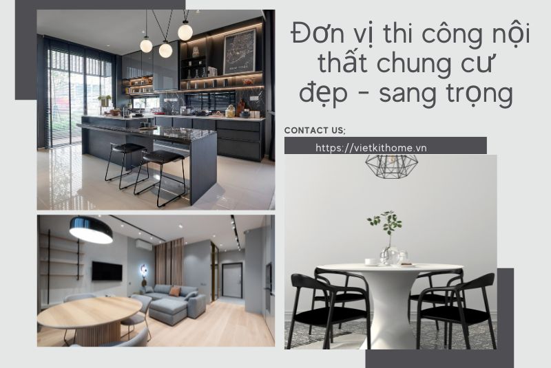 Đơn vị thi công nội thất chung cư đẹp sang trọng