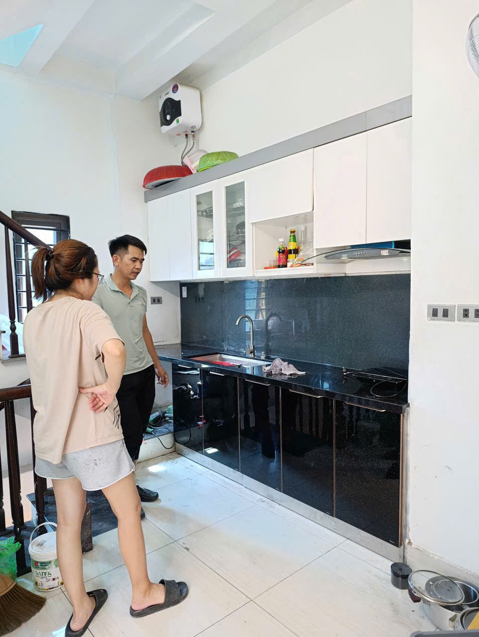 Tủ bếp inox mini