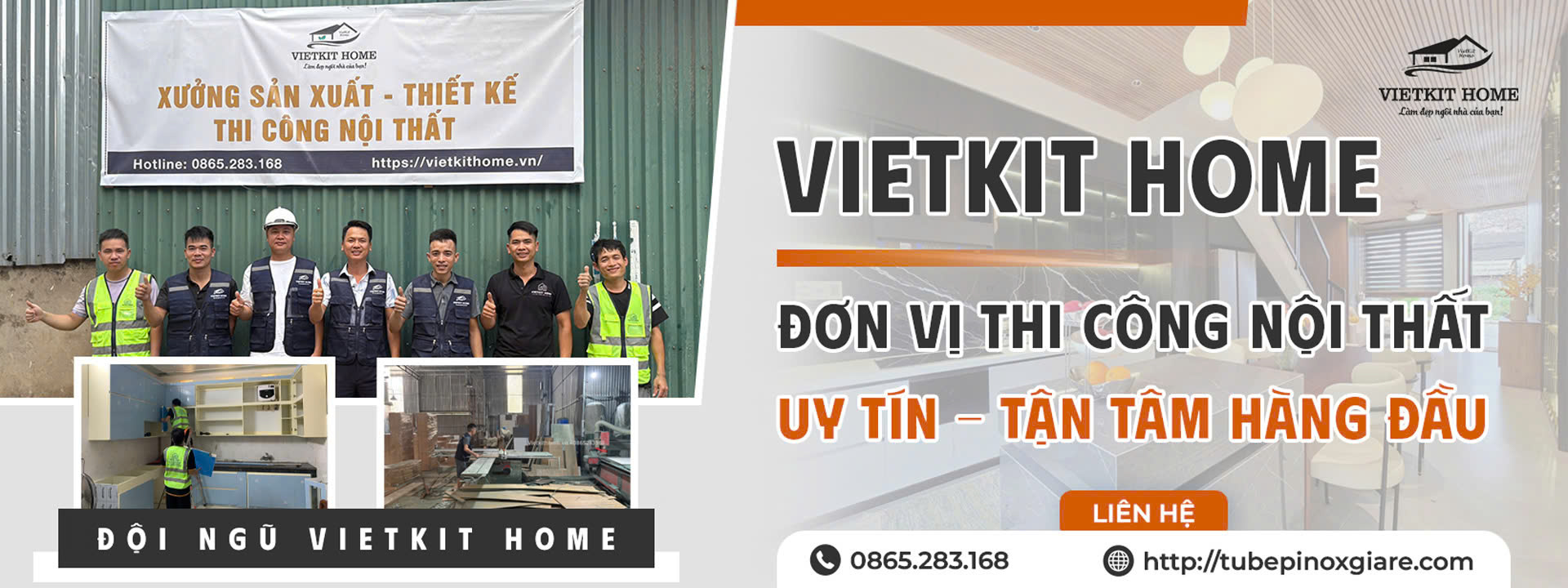 Đơn vị thi công nội thất vietkithome hà nội
