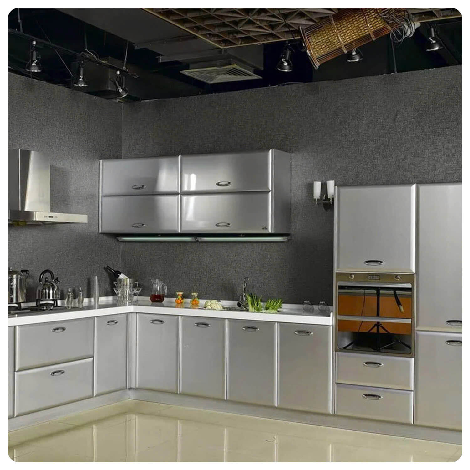 tủ bếp inox