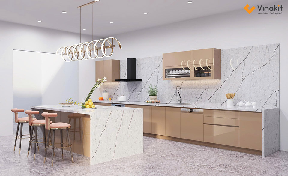 Tủ Bếp Inox Cánh Acrylic Hình Chữ G1 (1) Tủ Bếp Inox Cánh Acrylic Hình Chữ G1 (1)