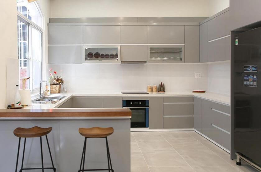 tủ bếp hình chữ u tủ bếp hình chữ u